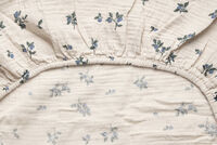 Blueberry Muslin Fitted Sheet 180x200 cm