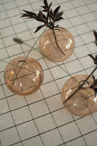 Ball Vas Ø10 cm Beige