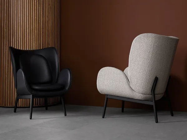 Embrace Armchair With Footstool S Elmosoft Black