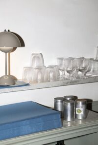 Flowerpot VP9 Bordlampe Bærbar Grey Beige
