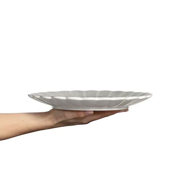 Oyster Tallerken Grå 28 cm
