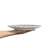 Oyster Tallerken Grå 28 cm