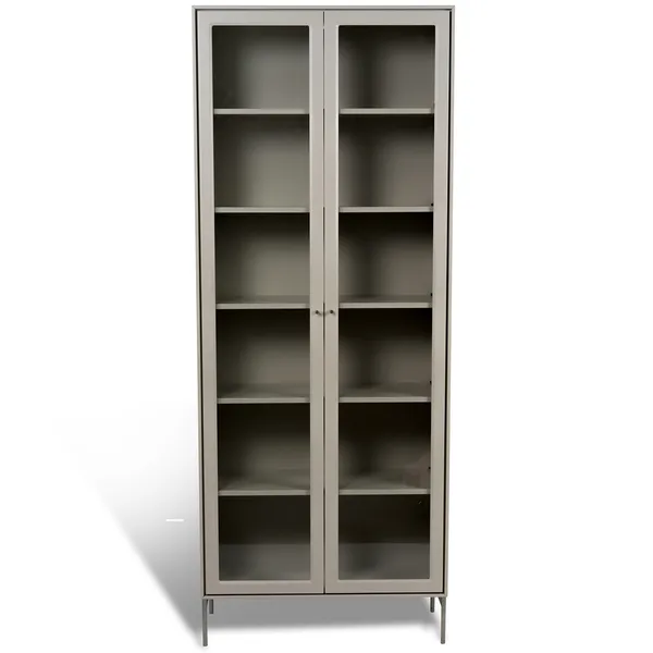 Volt Kaappi Lasiovi 190 cm Beige/Stainless Steel