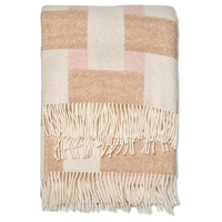 Weave Villahuopa 130x180 cm Valkoinen / Pinkki