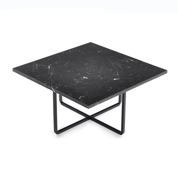 Ninety Sofabord 60 cm Sort Stativ Sort Marmor