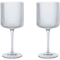 Ripple Rødvinsglass 2-pk Klar