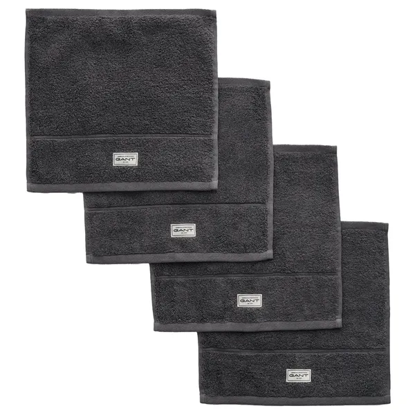 Premium Håndklæder 30x30 cm 4-pak Anchor Grey