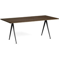 Pyramid 02 Spisebord 85x190 cm Sort / Røget Eg
