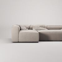 Grand Nelipaikkainen Sohva Divaani Vasen Nojatuolilla Sandshell Beige
