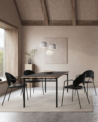 Dosina Lenestol Svart Eik / Black Leather
