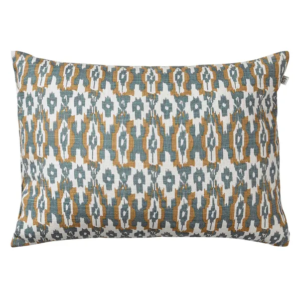 Ikat Delhi Cushion Indoor/Outdoor 40x60 cm Heaven Blue/Beige