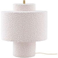 Noah Bordlampe Bouclé Hvit