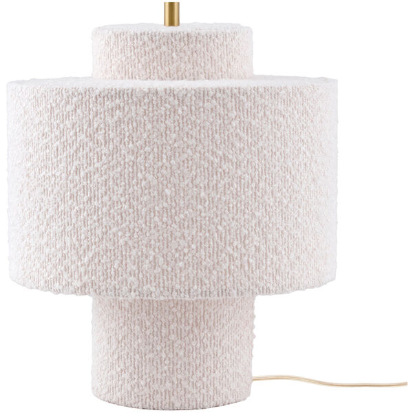 Noah Bordlampe Bouclé Hvit