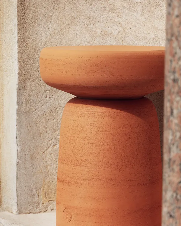 Tototo Side Table Ø38 Terracotta