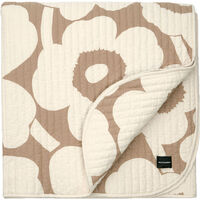 Unikko Sengeteppe 260x260 cm Off-white/Lin