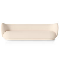 Rico Wool Boucle 4-Seter Sofa Off-white