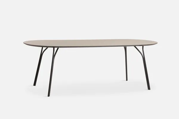 Tree Spisebord L: 220cm Beige Top / Sorte Ben