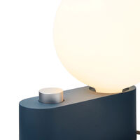 Alumina Table Lamp with Sphere IV Blue