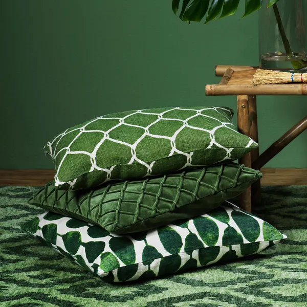 Deva Velvet Pudebetræk 50x50cm Cactus Green