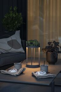Chieti Bordlampe Bærbar Grå