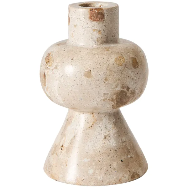 Vita Kynttilänjalka 12 cm Seashell