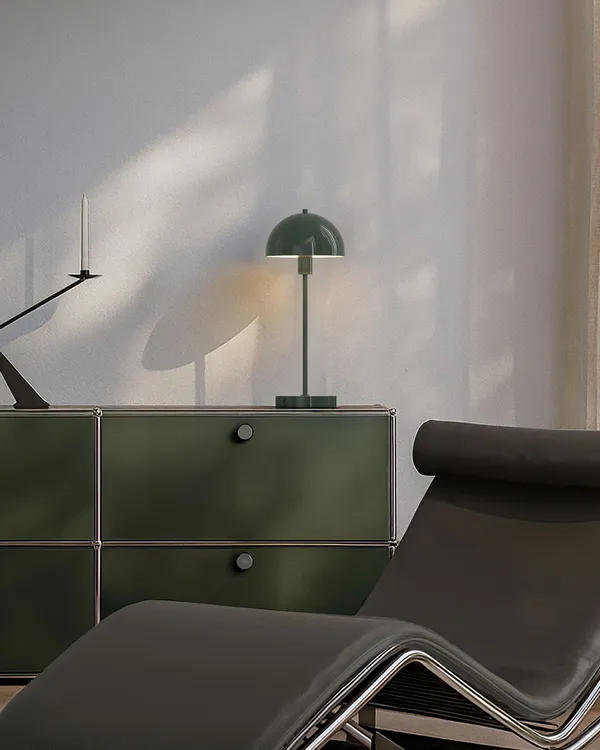 Vienda Table Lamp Oak Leaf Green