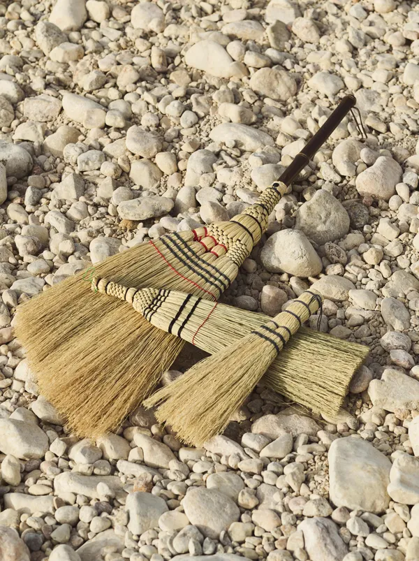 Outdoor Market Broom Hand Natural Small