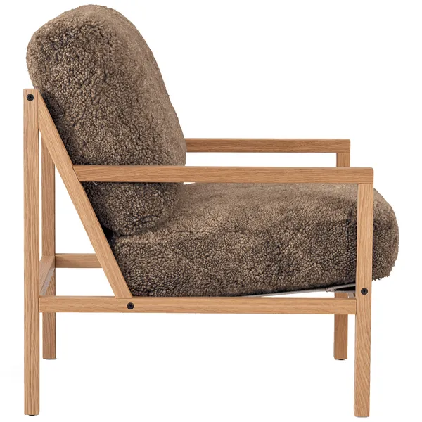 Seventy Five Wood Lenestol Eik / Saueskinn Sahara