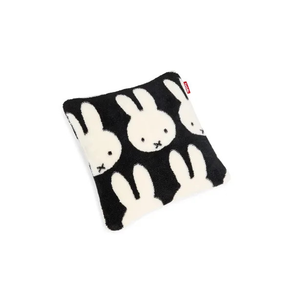 Teddy x Miffy Kudde 50x50 Svart/Vit