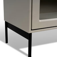 Volt Kaappi Lasiovi 190 cm Beige/Musta