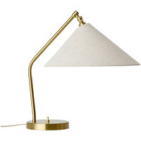 Gräshoppa Bordlampe Messing / Canvas