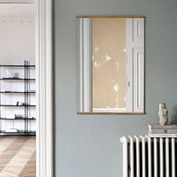 Rektangulært Veggspeil Eik 70x100 cm
