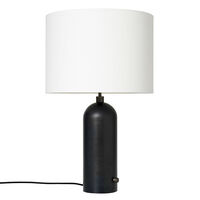 Gravity Bordlampe Stor Sort Stål / Hvid