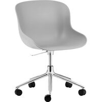 Hyg Snurrstol 5W Aluminium/Grå