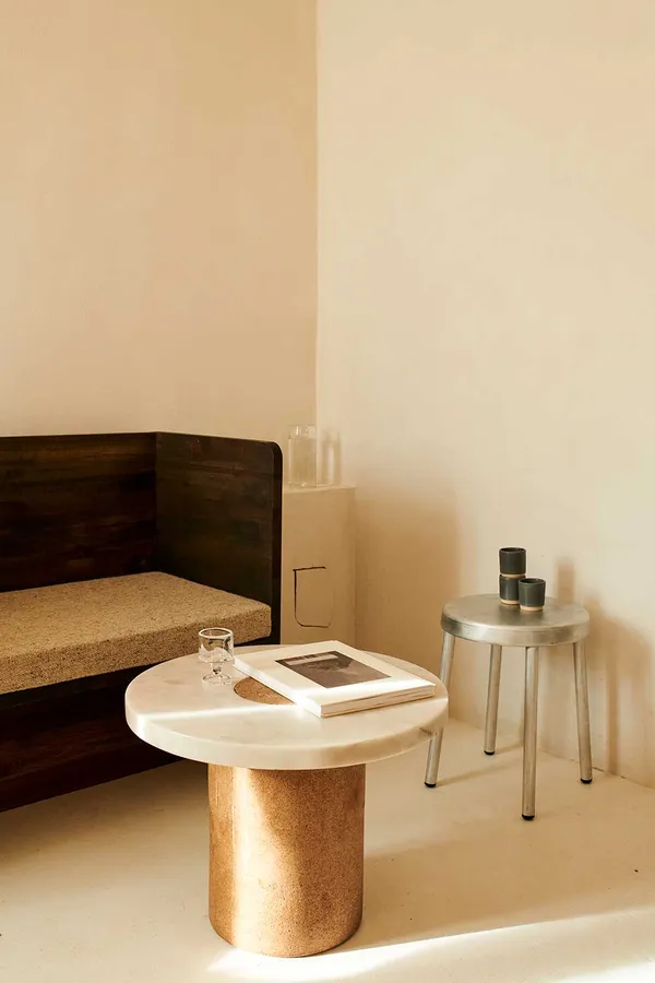 Sintra Bord White Marble Ø 60 cm