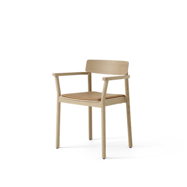 Betty TK11 Matstol Med Armstöd Cognac Läder/Ek