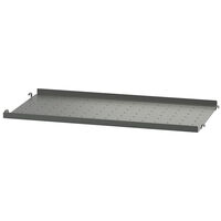 String Hyllplan Med Låg Kant Metall 58x20 cm Mörkgrå