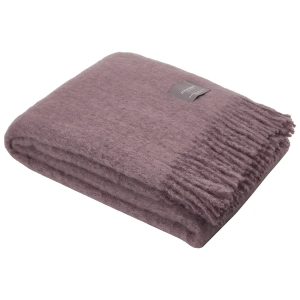 Mohair Teppe Rullet Frynse 130x170 cm Lavender