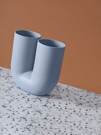 Kink Vase 26 cm Lyseblå