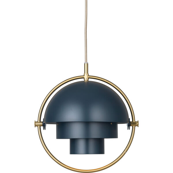 Multi-Lite Pendel Ø255 cm Messing / Midnight Blue