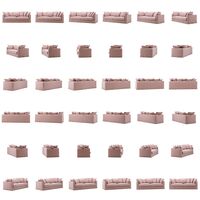 Le Grand Air 3-Seter Sofa Lin Tender Blush