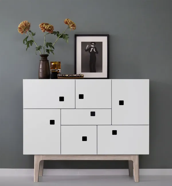 Peep C1 Sideboard Angel White / white oak