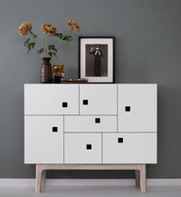 Peep C1 Sideboard Angel White / white oak