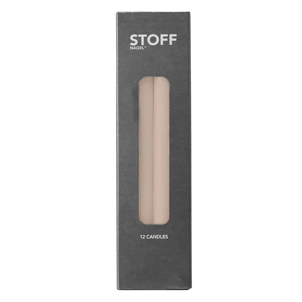 Nagel Taper Candles 12-Pack Beige