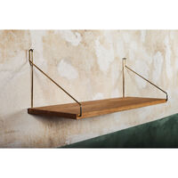 Single Hylde 20x60 cm Olieret Eg / Messing
