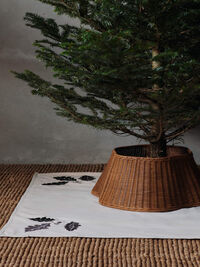 Oak Juletreteppe Kvadratisk Naturlig