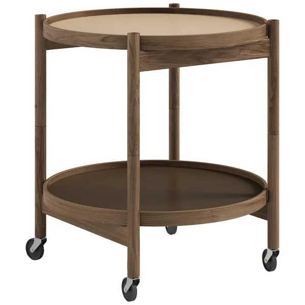 Bølling Bakkebord Ø50 cm Røget Eg / Earth