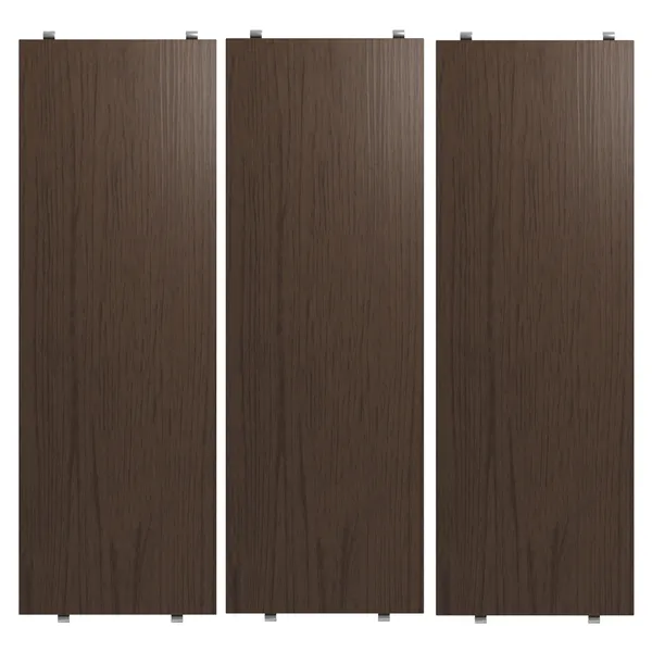 String Hyllplan 3-pack 58x20 cm Mörk Ek