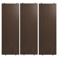 String Hyllplan 3-pack 58x20 cm Mörk Ek