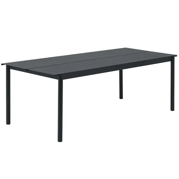 Linear Bord Stål 90x220 cm Antrasitt